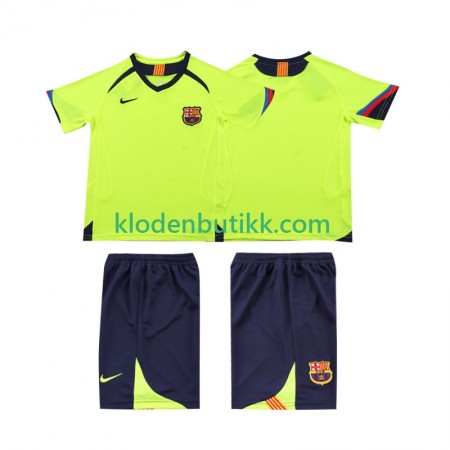 FC Barcelona 2006 Barn Retro Borte Fotballdrakt 2005 Kortermet